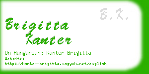 brigitta kanter business card